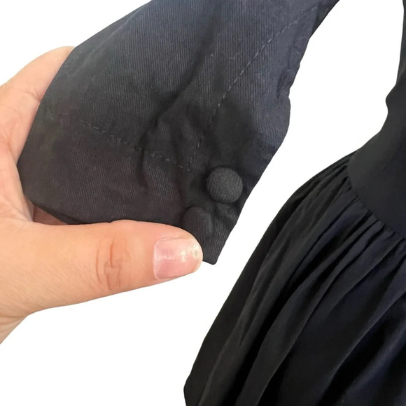 Unique Vintage Deadstock 1950’s Pinup Sailor Dress Black White Size Medium - Picture 6 of 12